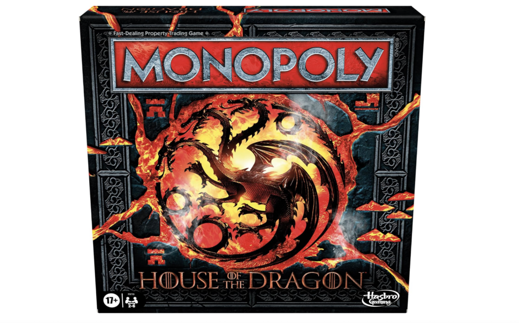 Monopoly House of the Dragon Edition Board Game, cool gifts under $50